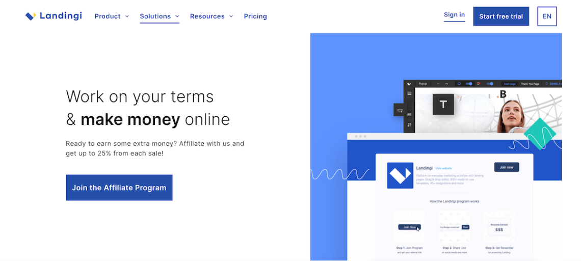 Landingi Affiliate Program
