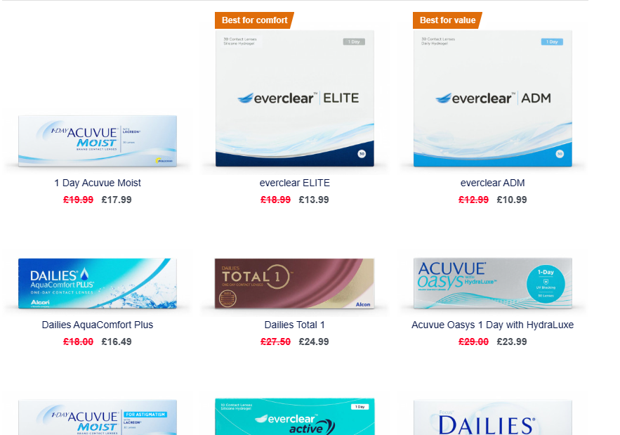 Buy contact lenses online | Vision Direct UK Vision Direct UK: See Clearly, Live Clearly