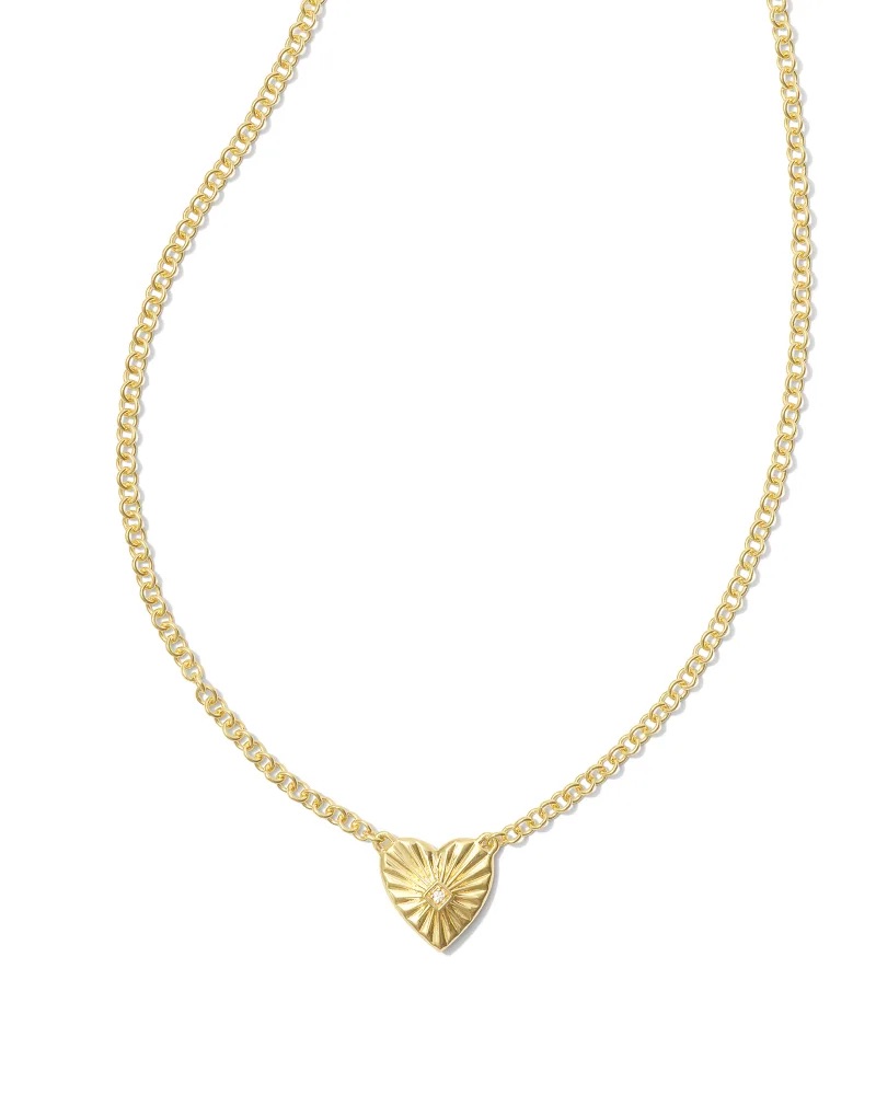 Maia 18k Gold Vermeil Heartburst Pendant